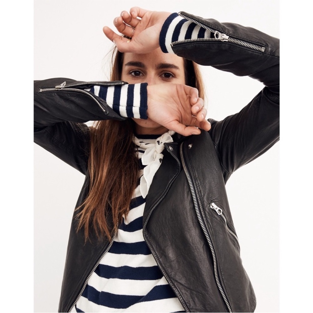 Madewell Washed Leather Motorcycle Jacket